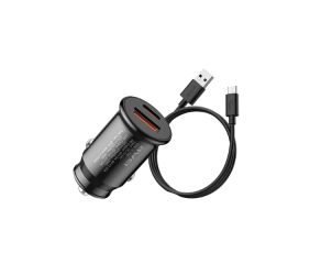 Carregador veicular Awei C-706 20W USB-A + type-C e protecao completa