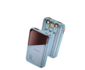 POWER BANK AWEI P64K 22,5W COM PROTEÇÃO ANTI-CURTO 10000MAH AZUL