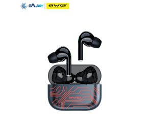 FONE DE OUVIDO BLUETOOTH AWEI T29PRO INTRA-AURICULAR RESISTENTE À ÁGUA IPX6 CASE STYLE MAPA