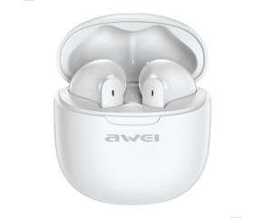 Fone de ouvido bluetooth T68 com cancelamento de ruido ativo ENC som claro e Conforto Awei