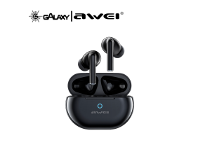 FONE DE OUVIDO BLUETOOTH 5.3 AWEI T61 COM REDUÇÃO DE RUÍDO  INTRA-AURICULAR PRETO