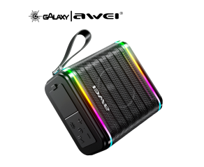 CAIXA DE SOM BLUETOOTH 5.3 AWEI KA3 15W COM MINI SUBWOOFER PORTÁTIL PRETO