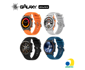 SMARTWATCH AWEI H52 À PROVA D'ÁGUA IP68 TELA AMOLED PRETO