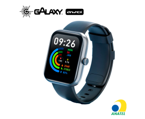 SMARTWATCH AWEI H45 À PROVA D'ÁGUA IP68 TELA AMOLED AZUL