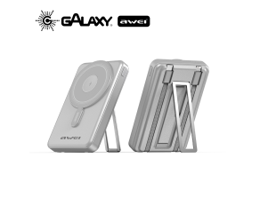 POWER BANK AWEI P92K COM DISPLAY DIGITAL EMBUTIDO 10000MAH PRETO