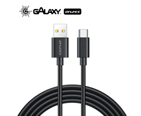 CABO DE DADOS E CARREGAMENTO AWEI CL-110T USB PARA TYPE-C 1M PRETO