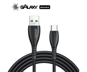 CABO DE DADOS E CARREGAMENTO AWEI CL-115T USB PARA TYPE-C 1M PRETO