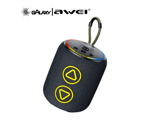 CAIXA DE SOM BLUETOOTH AWEI KA13 TWS 8W RESISTENTE À ÁGUA IPX5 PORTÁTIL PRETO