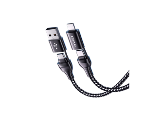 CABO DE DADOS E CARREGAMENTO AWEI CL-126 4 EM 1 MULTI ENTRADAS 1M PRETO
