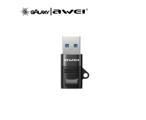 ADAPTADOR AWEI CL-13 TYPE-C PARA USB PRETO