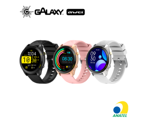 SMARTWATCH AWEI H36 À PROVA D'ÁGUA IP68 COM MONITORAMENTO DE SAÚDE PRATA