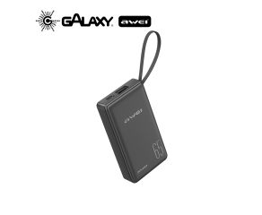 POWER BANK AWEI P97K COM CARGA RÁPIDA 20000MAH PRETO