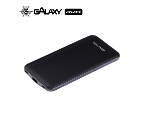 POWER BANK AWEI P57K CARGA RÁPIDA E MULTIPLAS ENTRADAS 20000MAH PRETO