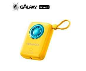 POWER BANK AWEI P23K 22,5W COM BATERIA DE LONGA DURAÇÃO 10000MAH AMARELO