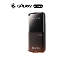 POWER BANK AWEI P10K 22,5W COM PROTEÇÃO INTELIGENTE 10000MAH PRETO
