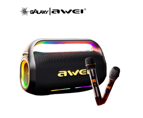 "A CAIXA DE SOM BLUETOOTH AWEI KT19 200W RESISTENTE À ÁGUA IPX5 PRETO É A ESCOLHA PARA QUEM BUSCA UM