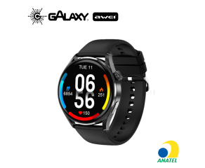SMARTWATCH AWEI H35 À PROVA D'ÁGUA IP68 COM MONITORAMENTO DE SAÚDE PRETO