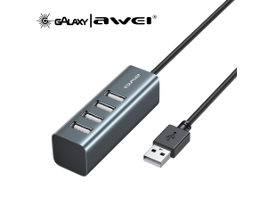 CONVERSOR DE DADOS AWEI CL-122 MULTIFUNCIONAL USB-A PRETO