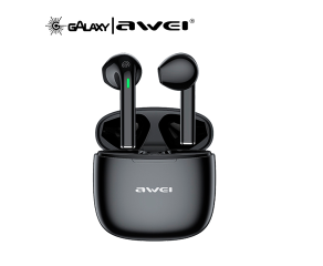 FONE DE OUVIDO BLUETOOTH AWEI T26 PRO TWS AURICULAR TOQUE INTELIGENTE PRETO