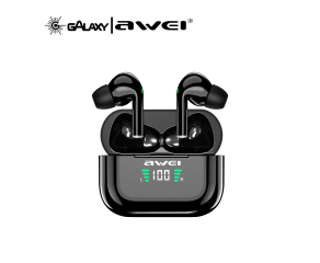 FONE DE OUVIDO BLUETOOTH AWEI T29P TWS INTRA-AURICULAR RESISTENTE À ÁGUA IPX6 PRETO