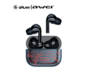 FONE DE OUVIDO BLUETOOTH AWEI T29PRO INTRA-AURICULAR RESISTENTE À ÁGUA IPX6 CASE STYLE CHIP