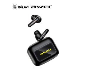 FONE OUVIDO BLUETOOH 6.0 IA AWEI T56 TRADUTOR IDIOMAS INTELIGENTE CANCELAMENTO RUIDO IPX6 - PRETO