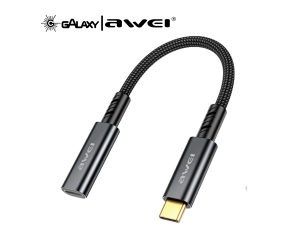 CABO EXTENSOR AWEI CL-216T TYPE-C 20CM PRETO