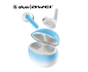 FONE DE OUVIDO BLUETOOTH INTRA-AURICULAR AWEI T62 COM CANCELAMENTO RUÍDO E MICROFONE AZUL