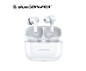 FONE DE OUVIDO BLUETOOTH AWEI T1 PRO INTRA-AURICULAR RESISTENTE À ÁGUA IPX6 BRANCO