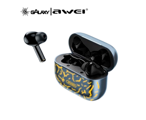 FONE DE OUVIDO BLUETOOTH AWEI T29PRO INTRA-AURICULAR RESISTENTE À ÁGUA IPX6 CASE STYLE RELÂMPAGO