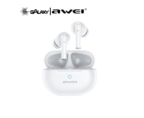 FONE DE OUVIDO BLUETOOTH 5.3 AWEI T61 COM REDUÇÃO DE RUÍDO INTRA-AURICULAR BRANCO