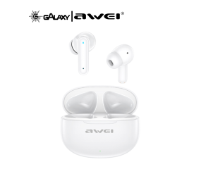 FONE DE OUVIDO BLUETOOTH AWEI T71 TWS INTRA-AURICULAR BATERIA DE LONGA DURAÇÃO IPX4 BRANCO