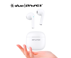 FONE DE OUVIDO BLUETOOTH AWEI T26 PRO TWS AURICULAR TOQUE INTELIGENTE BRANCO