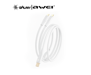 CABO DE DADOS E CARREGAMENTO AWEI CL-231 2 EM 1 TYPE-C E LIGHTNING BRANCO