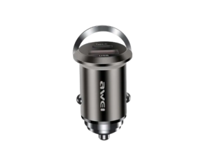 Carregador veicular Awei C-708 45W USB-A + type-C PD e quick charge
