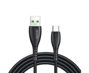 Cabo AWEI CL 115T USB para Type-C 1M 2.4A reforcado e duravel