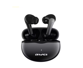 FONE DE OUVIDO BLUETOOTH AWEI T62 COM REDUÇÃO DE RUÍDO INTRA-AURICULAR PRETO