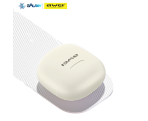 FONE DE OUVIDO BLUETOOTH AWEI T68 COM REDUÇÃO DE RUÍDO BEGE