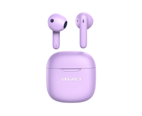 Fone de ouvido bluetooth T68 com cancelamento de ruido ativo ENC som claro e Conforto Awei