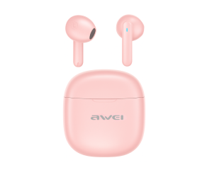 FONE DE OUVIDO BLUETOOTH AWEI T68 COM REDUÇÃO DE RUÍDO ROSA