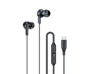Fone de ouvido com fio PC 25T USB C preto microfone Awei