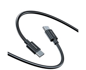 CABO DE DADOS E CARREGAMENTO AWEI CL-165T TYPE-C PARA TYPE-C PRETO