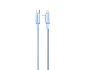 Cabo CL 180 2 em 1 USB C lightning 60W e fio trançado reforçado Awei