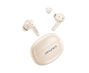 Fone bluetooth sem fio AWEI T90 ENC cancelamento de ruido autonomia e estetica sofisticada