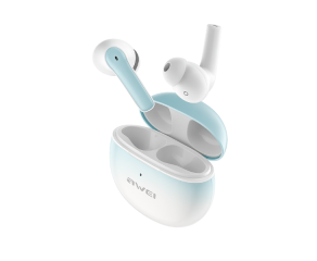  Fone bluetooth AWEI T62 ENC Verde com cancelamento de ruido ativo IPX5 som imersivo