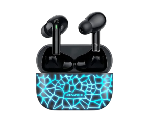 FONE DE OUVIDO BLUETOOTH AWEI T29PRO INTRA-AURICULAR RESISTENTE À ÁGUA IPX6 CASE STYLE MAPA