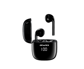 Fone de ouvido bluetooth T28P com cancelamento de ruído ativo ENC som claro e Conforto Awei