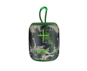Caixa de som bluetooth Awei Y526 TWS 6W compacta IPX5 e design  camuflado