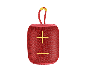 Caixa de som bluetooth Awei Y526 TWS 6W compacta IPX5 vermelho