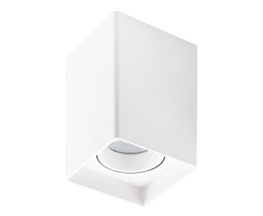 Spot Para Lampâda MR16 de Sobrepor Quadrado Branco